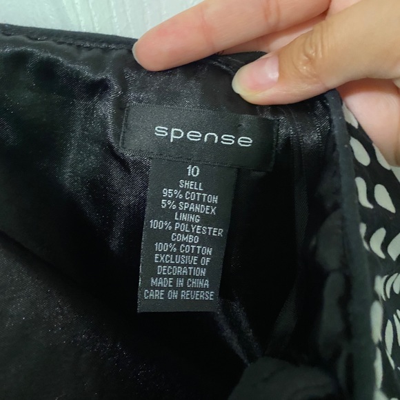 SPENSE | Polk-a-dot Straight Neck Dress with Removable Straps - Picture 4 of 5